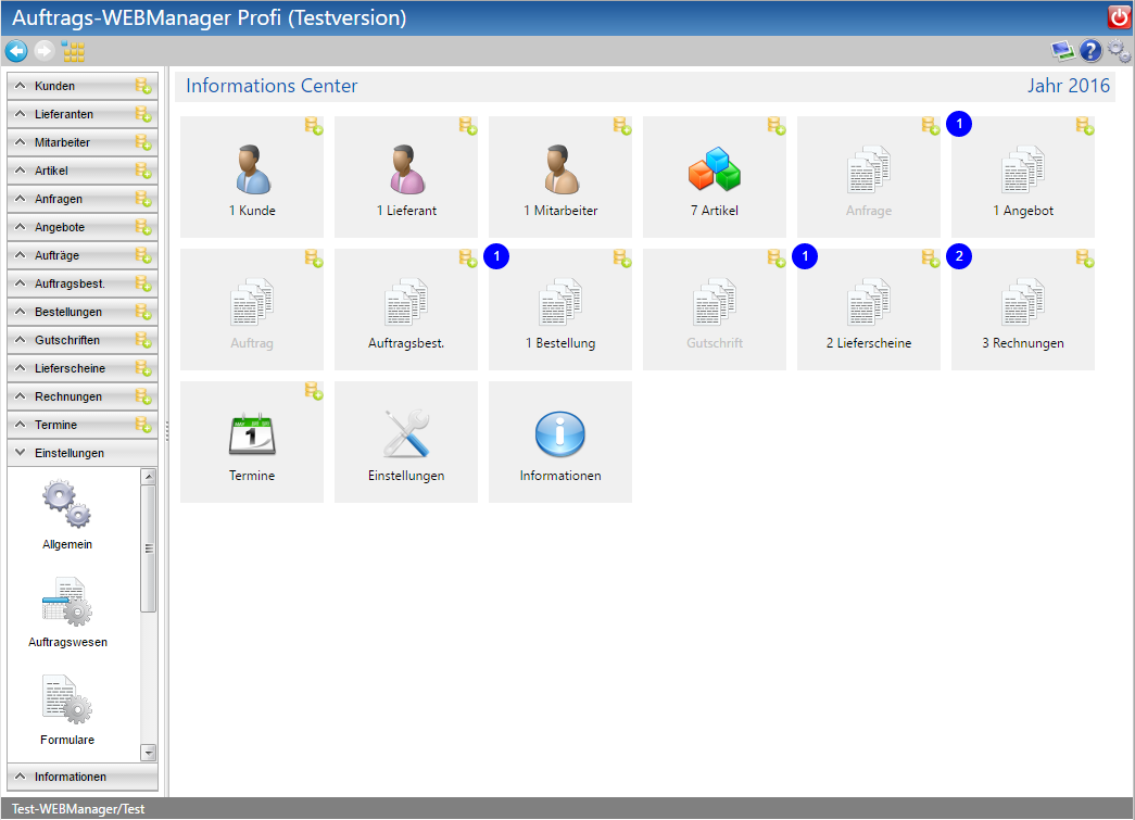 Online Rechnungsprogramm Auftrags-WEBManager Ausgabe-Style Desktop